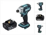 "Makita DTS 141 T1 Akku Impulsschrauber 18 V 40 Nm 1/4" Brushless + 1x Akku 5,0...