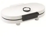 TREBS Waffeleisen 13120, 1200 W, Doppelplatten, Herzform