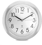 Mebus 52451, Wand, Digitale Uhr, Rund, Wei&szlig;, Kunststoff, Akku