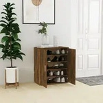 vidaXL Schuhschrank R&auml;uchereiche 60x35x70 cm Holzwerkstoff