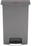 Rubbermaid Tretabfalleimer Slim Jim 1883606 Kunststoff 90l grau