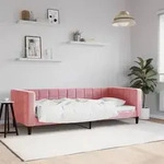vidaXL Tagesbett Rosa 90x200 cm Samt