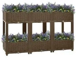 vidaXL Hochbeet 120x40x71 cm Polypropylen