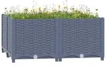 vidaXL Hochbeet 80x80x38 cm Polypropylen