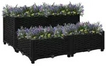 vidaXL Hochbeet 80x80x38 cm Polypropylen