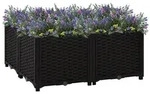 vidaXL Hochbeet 80x80x38 cm Polypropylen