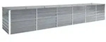 vidaXL Garten-Hochbeet Verzinkter Stahl 480x80x77 cm Grau