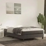 vidaXL Bettgestell ohne Matratze Dunkelgrau 120x200 cm Samt
