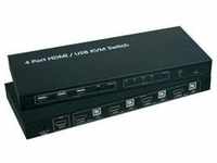 SpeaKa Professional SP-4000672 Tastatur/Video/Maus (KVM)-Switch Schwarz (SP-4000672)
