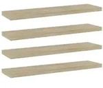 vidaXL B&uuml;cherregal-Bretter 4 Stk. Sonoma-Eiche 40x10x1,5 cm