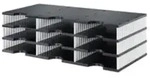 styro styrodoc trio - Polystyrol - Schwarz - Wei&szlig; - 9 Schublade(n) - 723 mm - 22