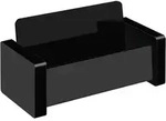 WEDO Acryl Visitenkartenst&auml;nder Black Office