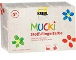 "KREUL Stoff-Fingerfarbe "MUCKI", 150 ml, 6er-Set"