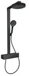 hansgrohe HG Showerpipe Rainfinity 350 mit Kopfbrause 250 mattschwarz