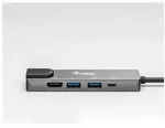 Equip Dock USB-C->HDMI Gigabit LAN 2xUSB3.0.100WPD 0.25m - Grau