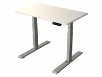Steh-/Sitztisch Move 2 elektrisch Fuß silber 100x60x63-127cm weiß