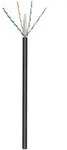 CAT 6 Outdoor Netzwerkkabel, U/UTP, Schwarz, 100 m - CCA, AWG 23/1 (solid), PE