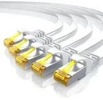 Primewire LAN-Kabel CAT.7, RJ-45 (Ethernet), CAT 7 Flachband U/FTP Gigabit