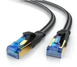 Primewire Flachbandpatchkabel CAT 8 mit Braiding, Gigabit Ethernet LAN Kabel 40