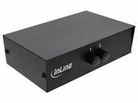 InLine® AV Umschalter manuell 2-port, 3x Cinch IN/OUT Signalsteuerung