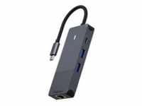 Rapoo UCM-2004 - USB Typ-C - HDMI - RJ-45 - USB 3.2 Gen 1 (3.1 Gen 1) - USB
