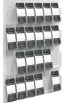 "helit Wanddisplay "the clearly", 24 x 1/3 DIN A4 hoch"