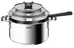Tefal G7376S Opti'Space Topfset 6tlg. Edelstahl mit Deckel alle Herdarten Grau