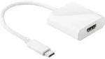 Goobay 66259 USB / HDMI Adapter [1x USB-C&reg; Stecker - 1x HDMI-Buchse] Wei&szlig; 20.00 cm
