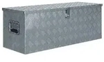 vidaXL Aluminiumkiste 110,5&times;38,5&times;40 cm Silbern