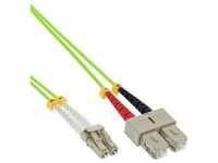 InLine® LWL Duplex Kabel, LC/SC, 50/125μm, OM5, 7,5m Kabel Patchkabel LWL...