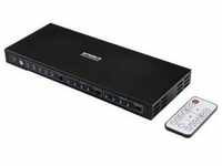 SpeaKa Professional 4x2 Port HDMI-Matrix-Switch mit Audio-Ports 3840 x 2160 Mio
