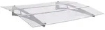 vidaXL T&uuml;rvordach Silbern und Transparent 120x90 cm Polycarbonat
