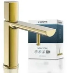 NEW YORK Waschtischarmatur, Gold matt