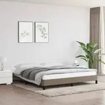 vidaXL Bettgestell ohne Matratze Taupe 180x200 cm Stoff