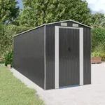 vidaXL Ger&auml;teschuppen Anthrazit 192x523x223 cm Verzinkter Stahl
