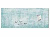 Glas-Magnettafel Artverum 130x55cm Turquoise Wall matt