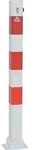 Absperrpfosten rot/wei&szlig; H900xB70xT70 mm umlegbar mit Profilzylinder zum...