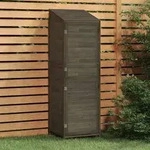 vidaXL Ger&auml;teschuppen Anthrazit 55x52x174,5 cm Massivholz Tanne
