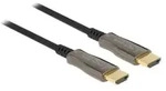 Delock HDMI-Kabel - HDMI m&auml;nnlich zu HDMI m&auml;nnlich - 15 m - Glasfaser - Schwarz -