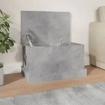 vidaXL Truhe Betongrau 50x30x28 cm Holzwerkstoff