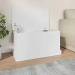 vidaXL Truhe Wei&szlig; 70x40x38 cm Holzwerkstoff