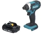 Makita DTD 152 Y1 Akku Schlagschrauber 18 V 165 Nm 1/4" + 1x Akku 1,5 Ah - ohne