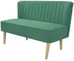 vidaXL Sofa Stoff 117 x 55,5 x 77 cm Gr&uuml;n