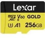 Lexar 256GB microSDXC Professional GOLD UHS-II A1 C10 U3 V60 (LMSGOLD256G-BNNNG)