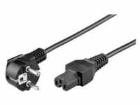 goobay - Stromkabel - IEC 60320 C15 zu CEE 7/7 (M) - Wechselstrom 250 V - 2 m - 90°