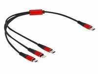 Delock 3 in 1 - Kabel nur zum Laden - USB-C männlich bis Micro-USB Typ B, Lightning,