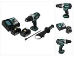 Makita DHP 458 RM Akku Schlagbohrschrauber 18 V 91 Nm + 2x Akku 4,0 Ah + Ladeger&auml;t