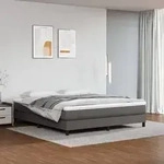 vidaXL Bettgestell Grau 180x200 cm Kunstleder