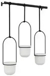1011748-660 - TRIFLORA H&auml;ngeblument&ouml;pfe, 3er Set, wei&szlig;/schwarz