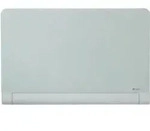 Glastafel Diamond magnetisch mit abgerundeten Ecken 1264x711mm wei&szlig;